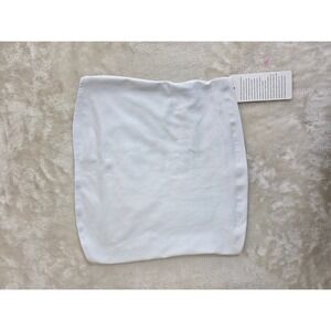 Trendy Queen Womens White Tube Top Strapless Spandex‎ Crop Top EZtrd135 Size S